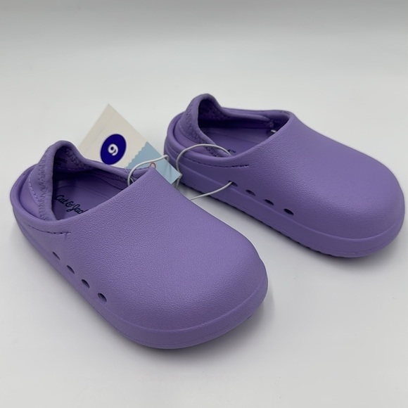NWT Cat & Jack Toddler Girls Purple Rowan Pull-On Slip On Water Shoes Size 6 - Picture 3 of 10